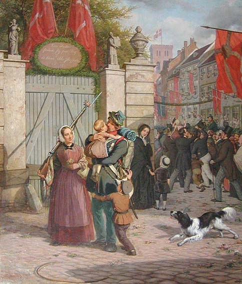 david monies Soldaternes indtog i Kobenhavn 1849